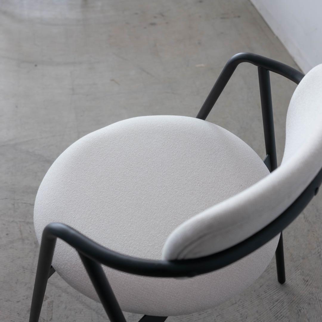 ダイニングチェア アイアン　アイボリー