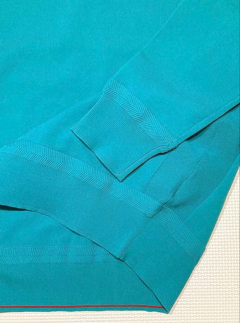 BRIEFING GOLF MS CREWNECK KNIT（ターコイズ／M）