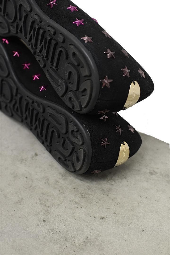 HGDX226/美品 JIMMY CHOO フラットシューズ スタッズ 35