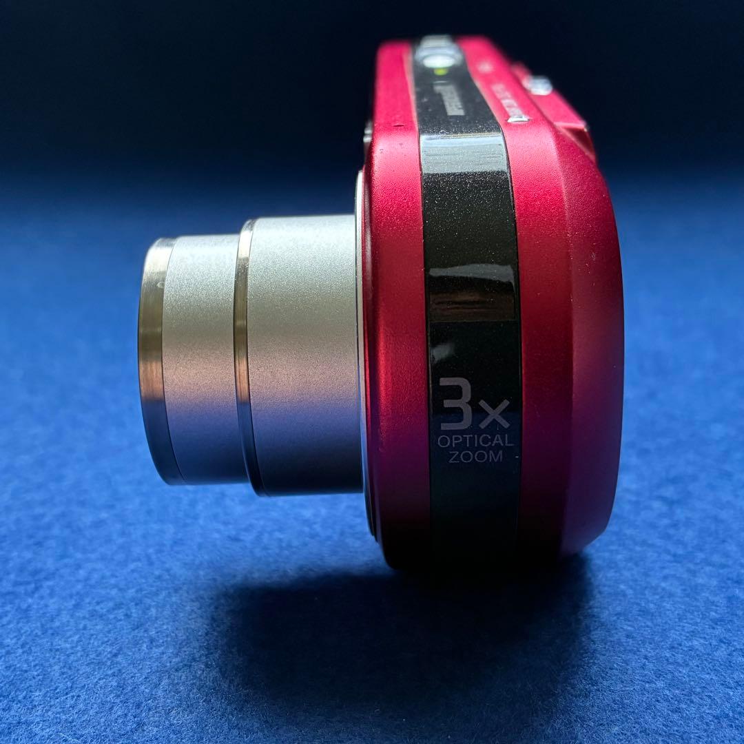 【箱・ほぼ付属品完備／完動品】SONY Cyber-shot DSC-P100赤