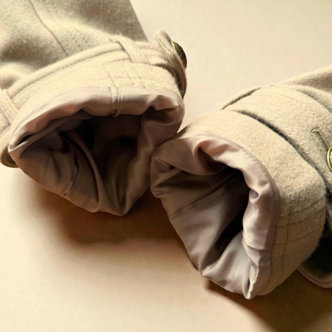 美品✨バーバリーブルーレーベル ウールPコート ベージュ 通勤 秋冬