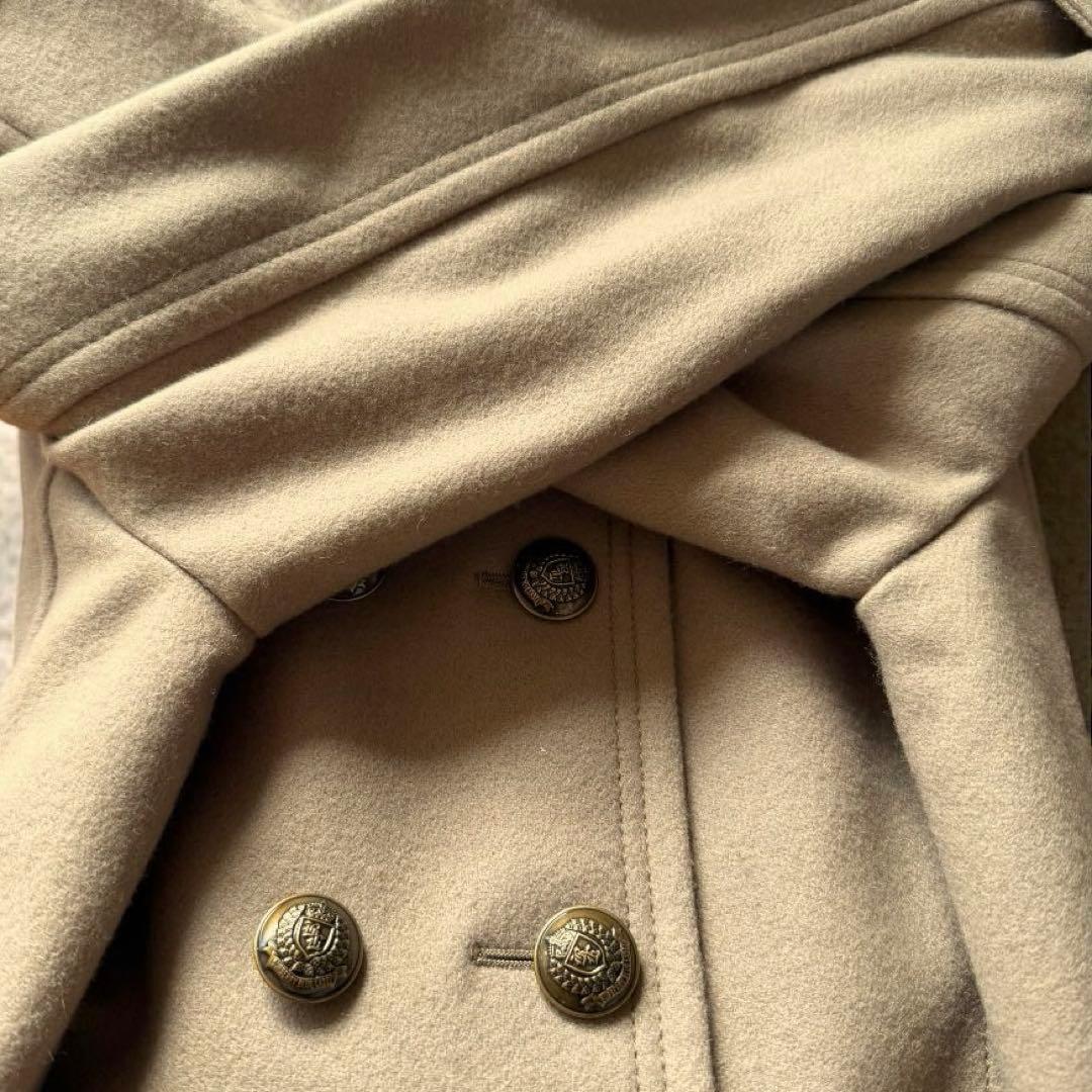 美品✨バーバリーブルーレーベル ウールPコート ベージュ 通勤 秋冬