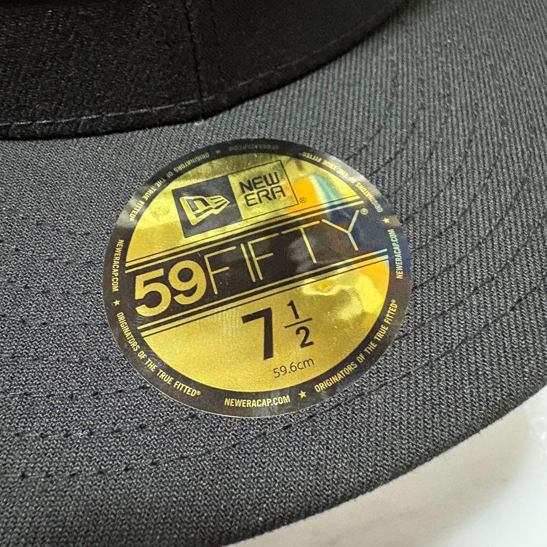 y011715 Supreme×NEW ERA コラボキャップ　ブラック59.6
