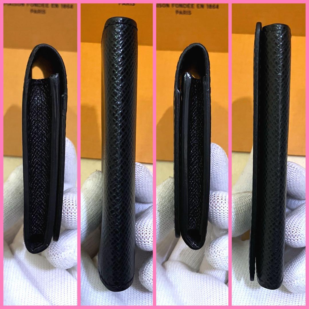 ルイヴィトン アンヴェロップ・カルト ドゥ ヴィジット タイガ カードケース 黒