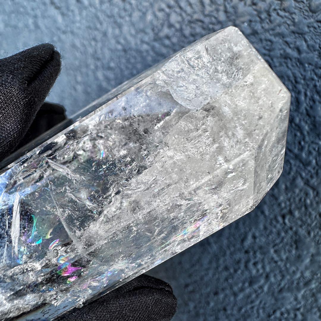 アゼツライト☆レインボー☆ヒマラヤ水晶六角柱パワーストーン天然石 原石A1315