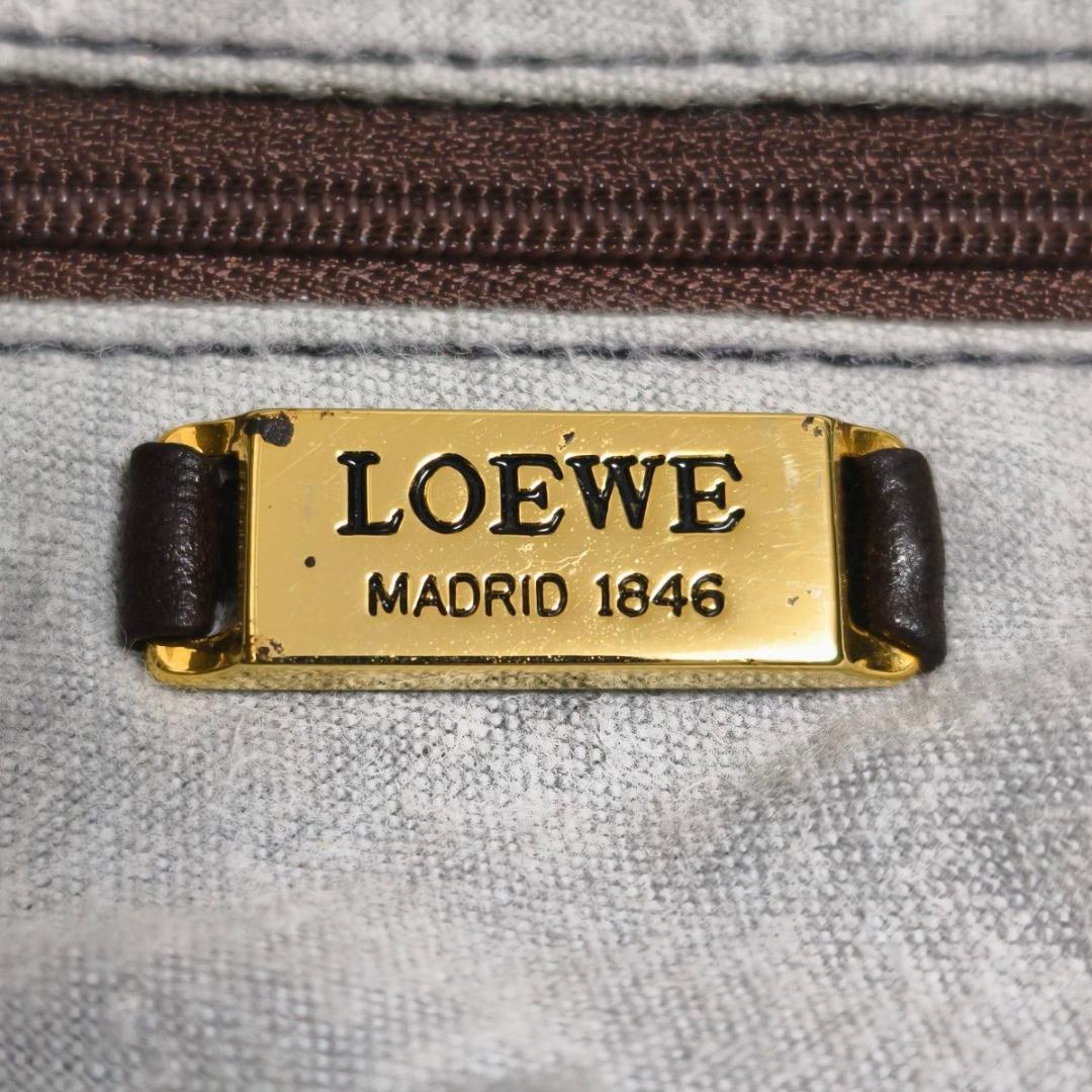 LOEWE ロエベ アナグラム ナッパレザー ショルダーポーチ カーキ