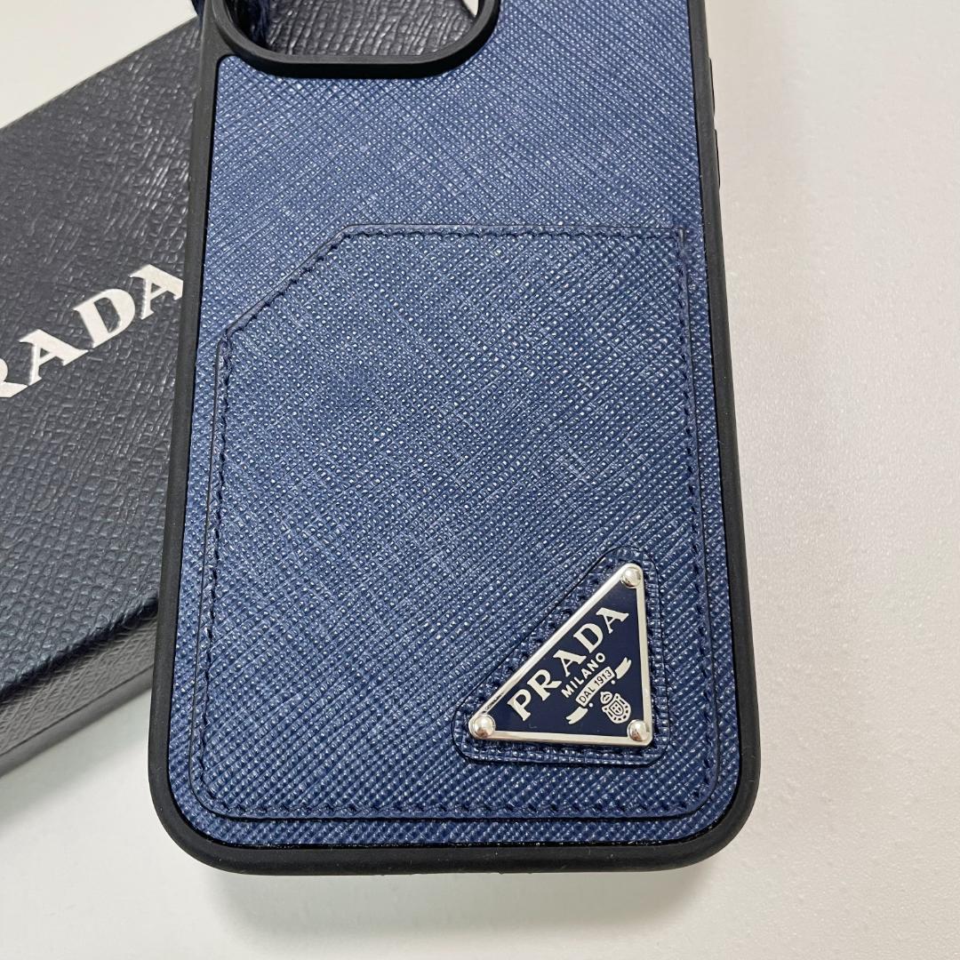 PRADA プラダ iPhone14 Pro Max ケース スマホケース 紺