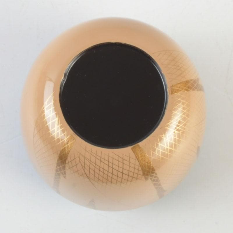 茶道具　越前蒔絵師　宮田宗景作　金蒔絵　棗　共箱　V　9838