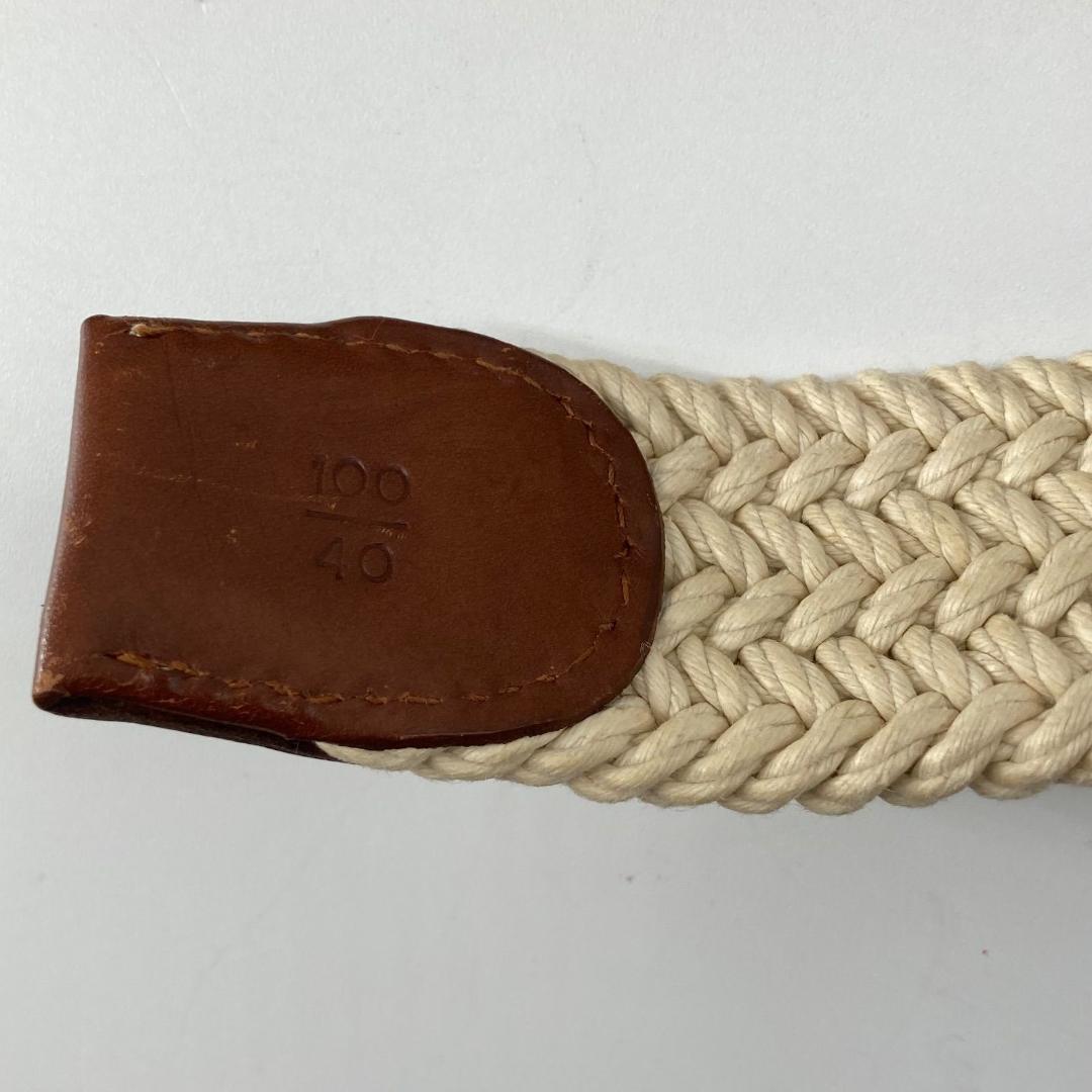 17157✨美品✨ロロピアーナ ベルト 編み込み レザー