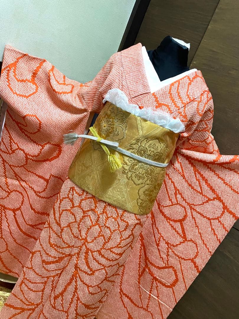 振袖フルセット6点サイズS〜M 総絞り　乱菊　正絹