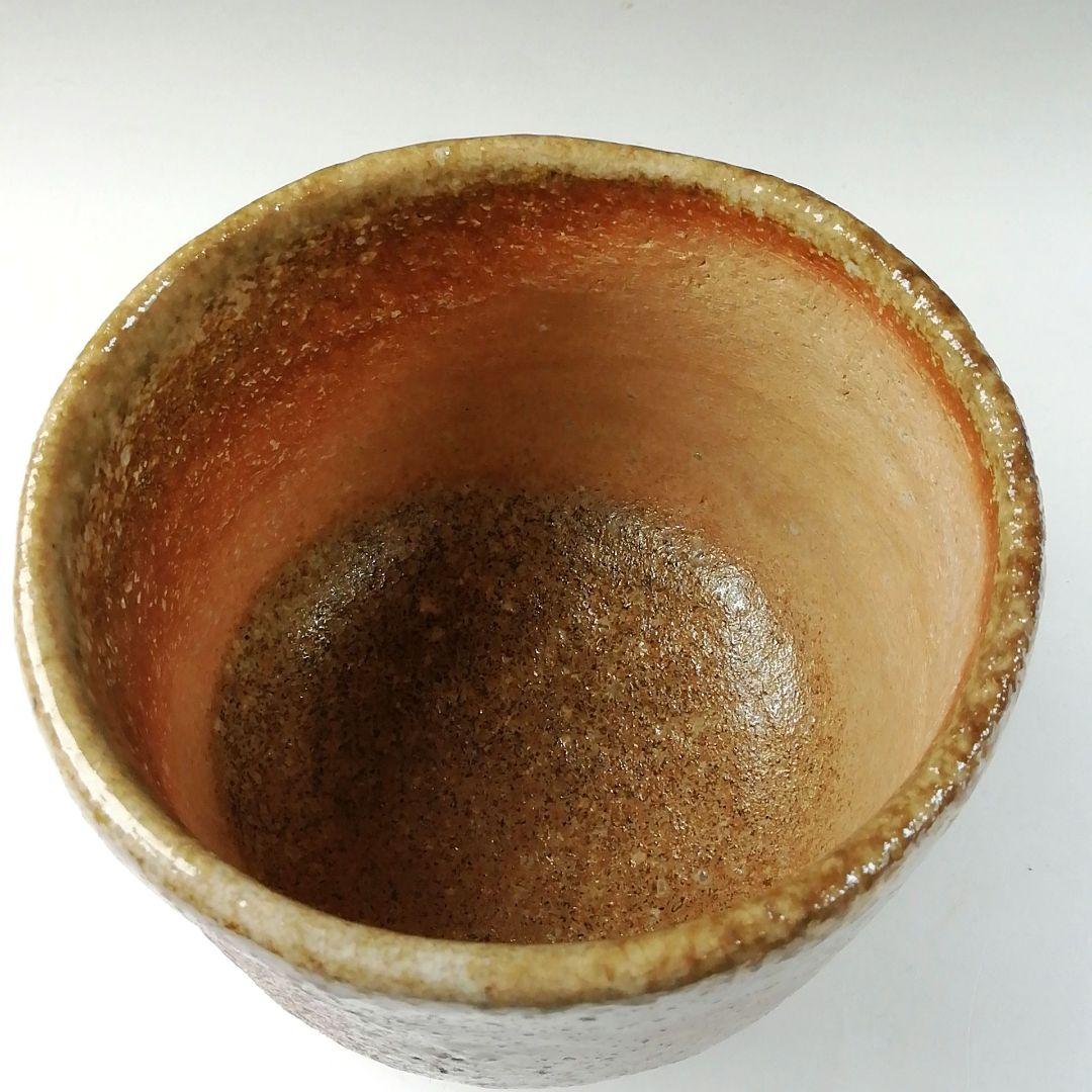 Ｔ１５８　茶碗　『信楽焼』『筒茶碗』『谷清右ェ門造』　共箱　抹茶碗　茶道具