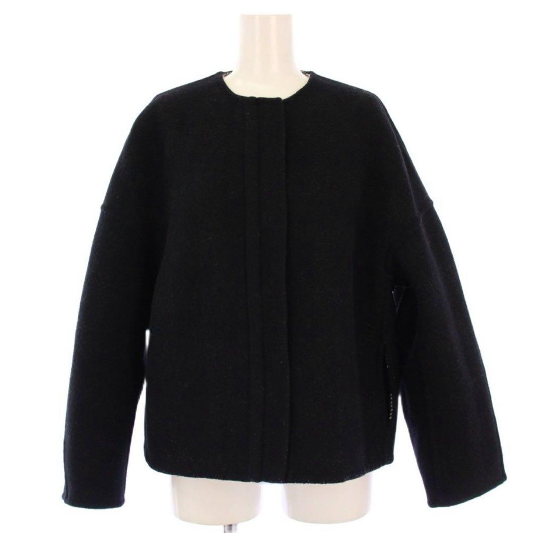 l*y様 【美品】Drawer ブロックチェック リバーシブル ノーカラー ジャ