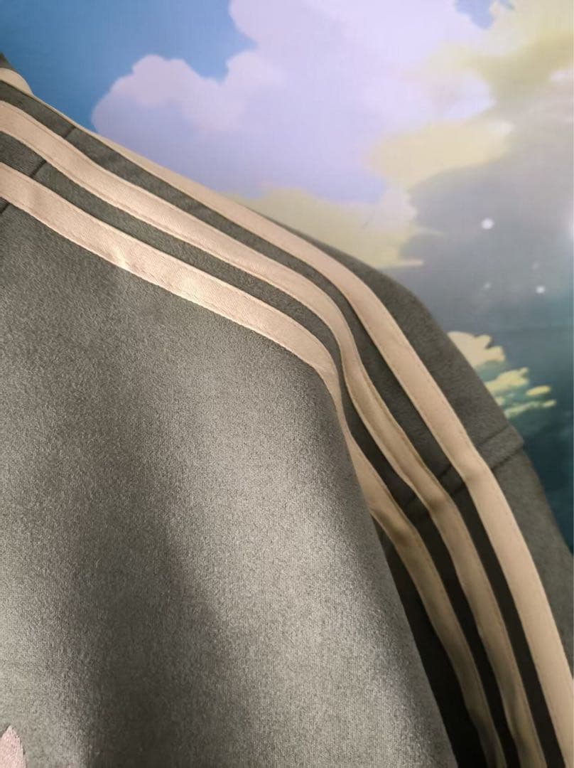 中国限定 アディダス 蛇年トラック スエード ジャケット オリーブグリーン XL