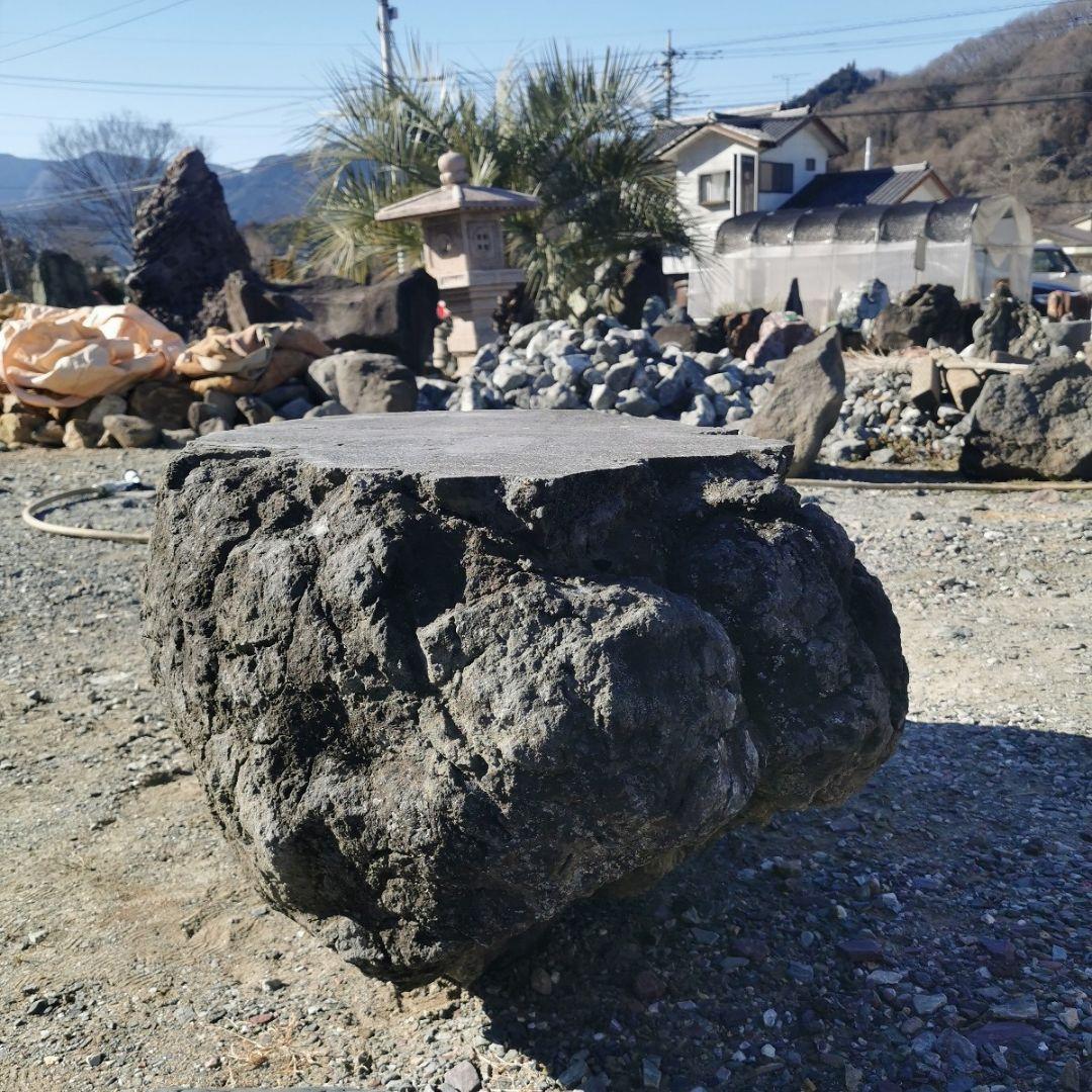 浅間　溶岩石　台石　155キロ　庭石　石　鑑賞石　庭　坪庭　ガーデニング