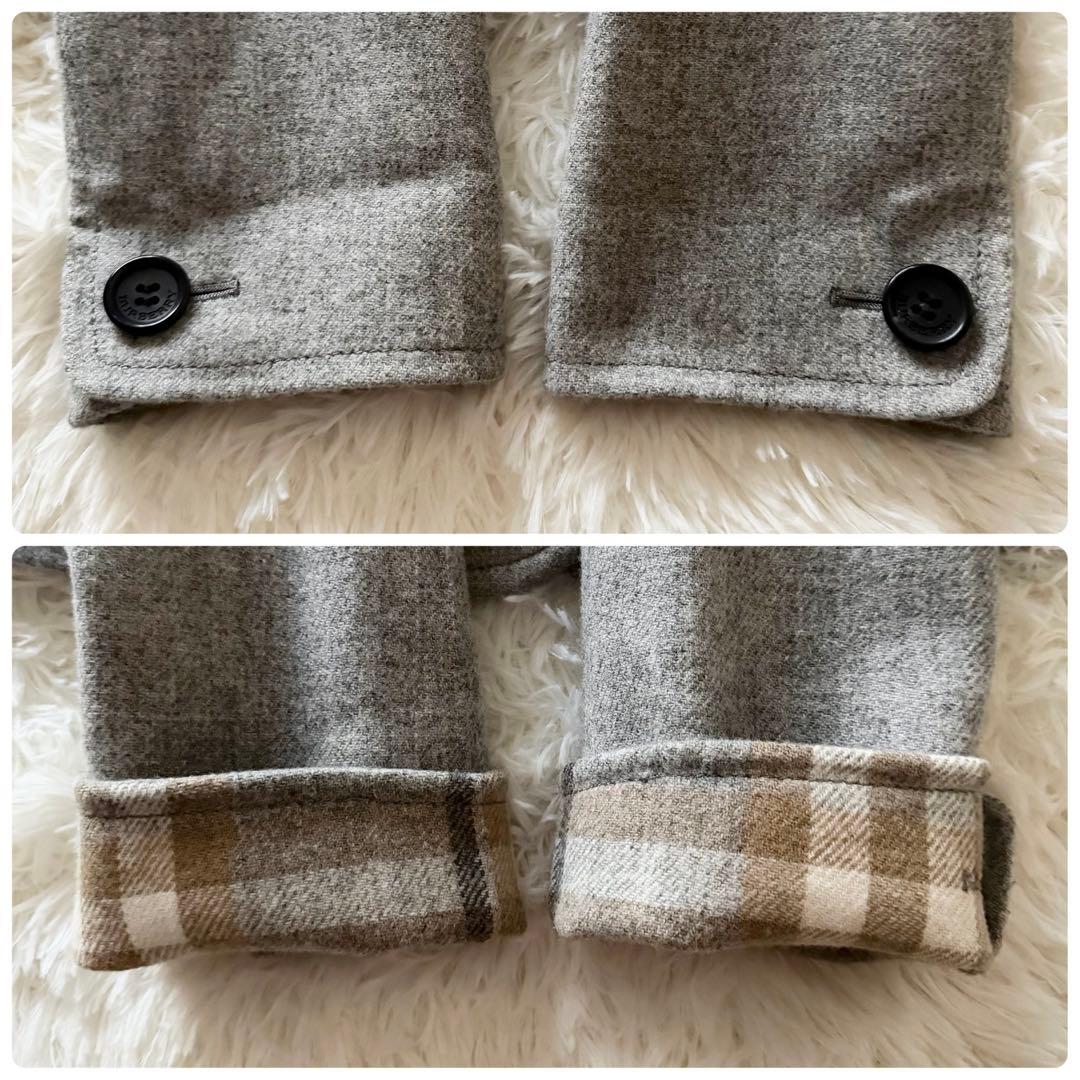 美品✨バーバリー　BURBERRY LONDON カシミヤ混ラビットファーコート