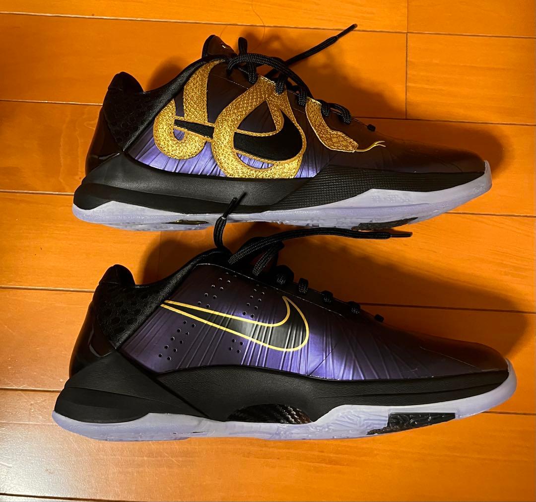 Nike バスケットボールシューズ 黒紫金