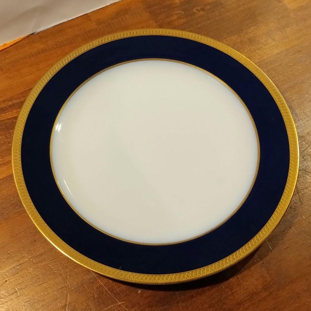 大倉陶園　瑠璃　エンボス 皿　プレート　約25.8cm 6枚