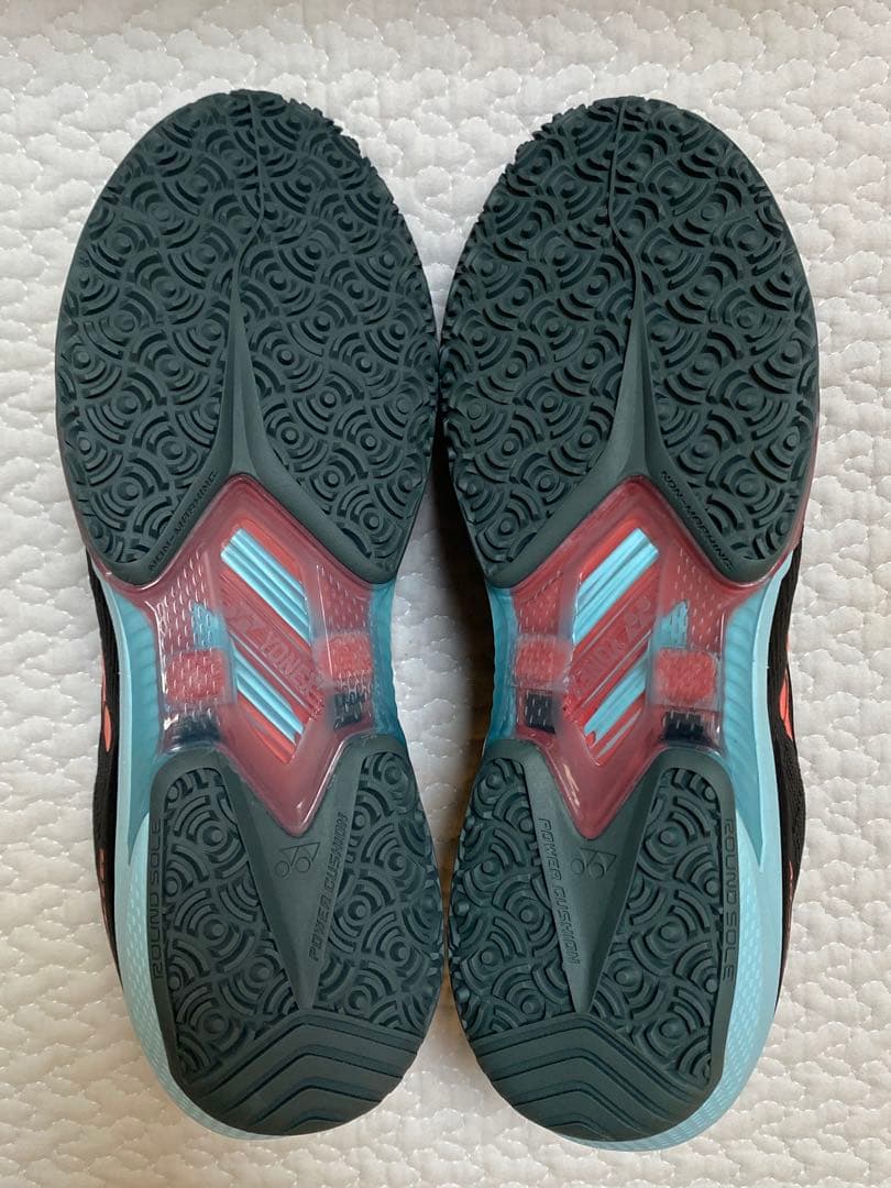 YONEX アドアクセルワイド　GC テニスシューズ ブラック/スカイブルー