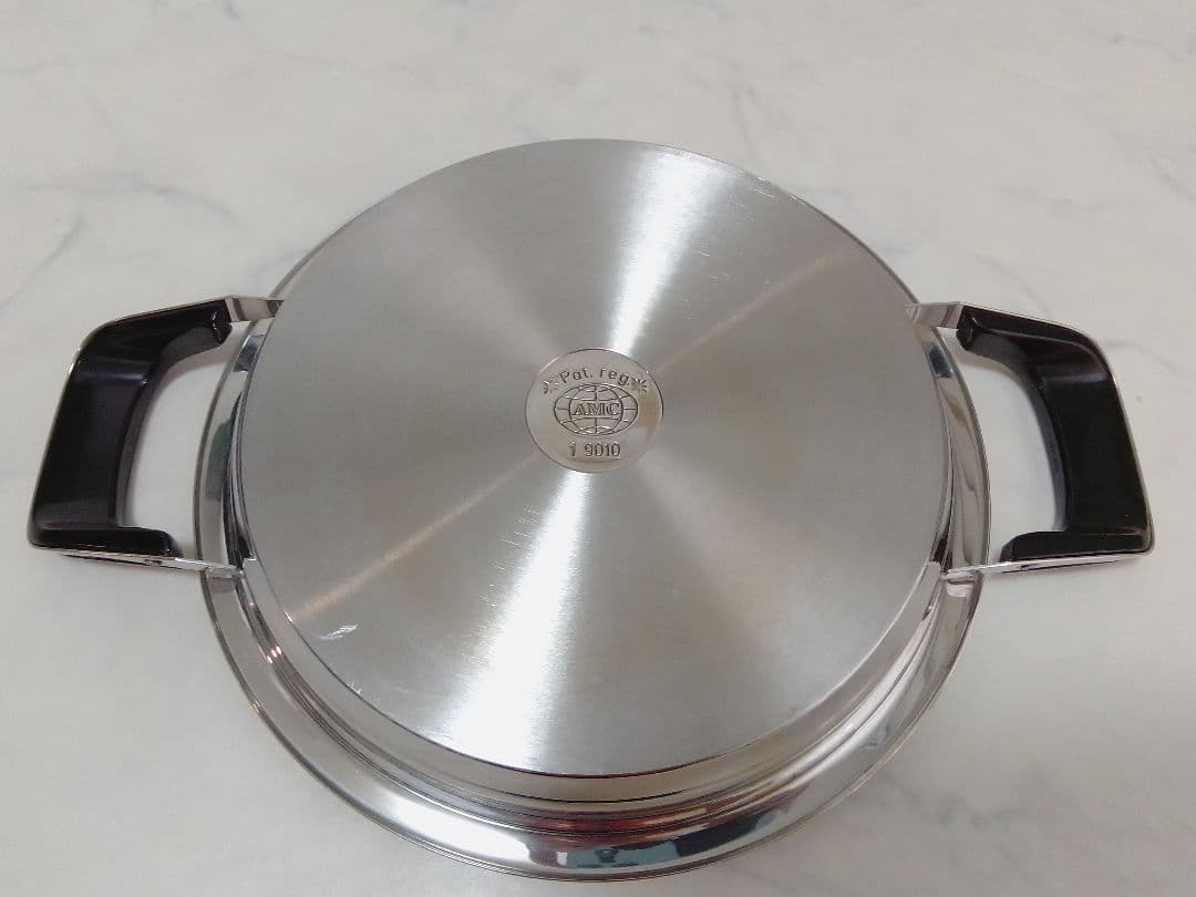 AMC グリドル 内径約24cm 浅鍋 両手鍋 IH不可