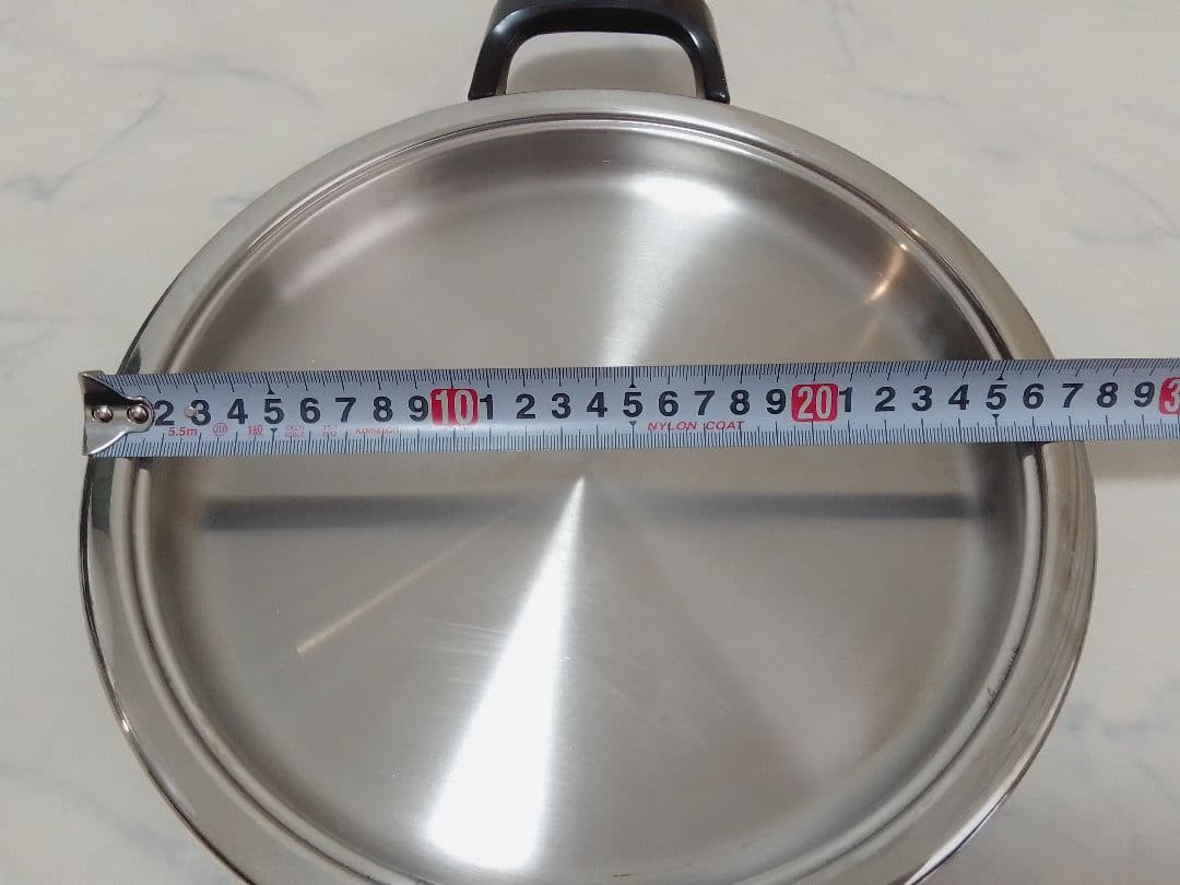 AMC グリドル 内径約24cm 浅鍋 両手鍋 IH不可