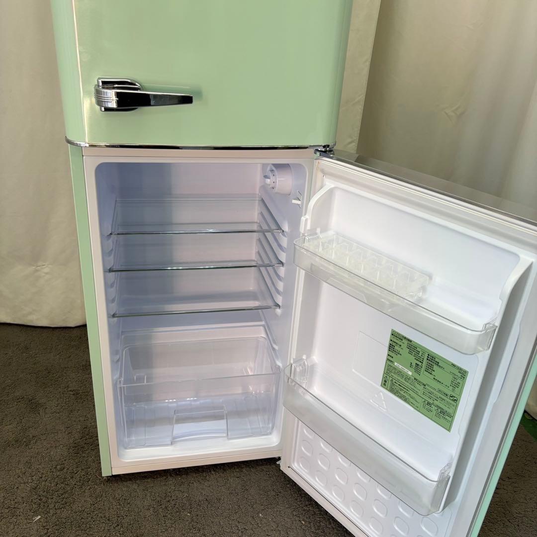 985　アイリスオーヤマ　冷蔵庫　一人暮らし　レトロ　設置無料　綺麗　安い‼️