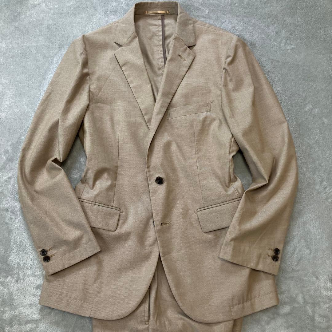 ユナイテッドアローズ　洗える　現行　セットアップ　ライトベージュ　春夏　M/S