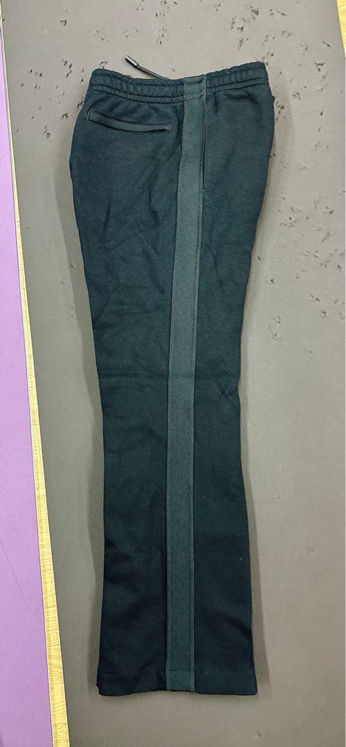 【LACOSTE】サイドテーピングスウェットトラックパンツ ブラック　Lサイズ