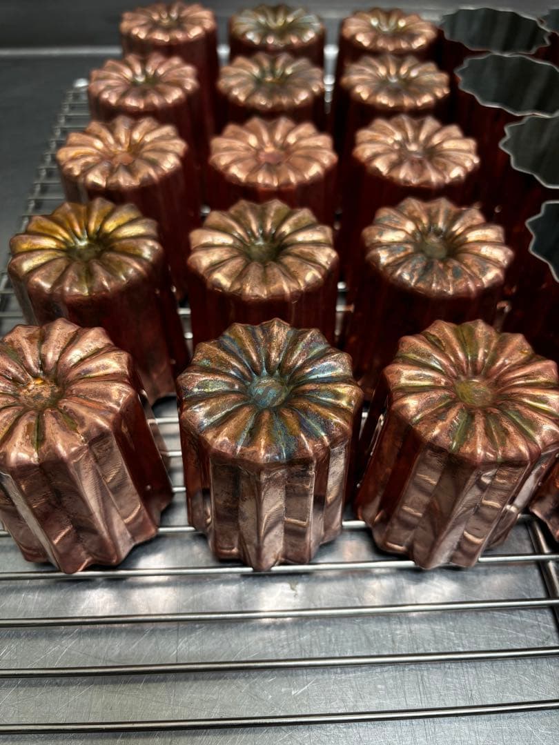 カヌレ型　銅　10個