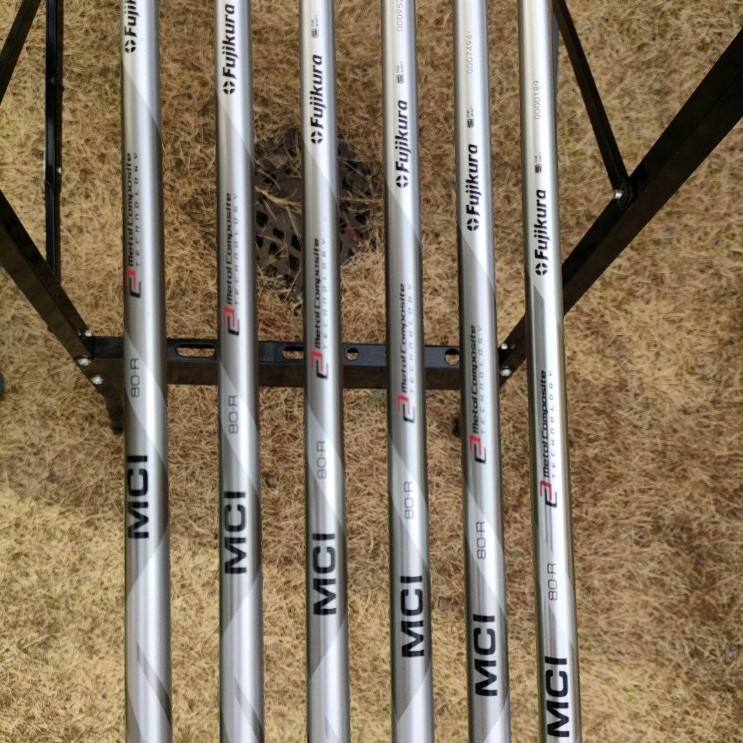 ブリヂストン242+アイアン 5〜P 6本 フジクラmci80r リシャフト品