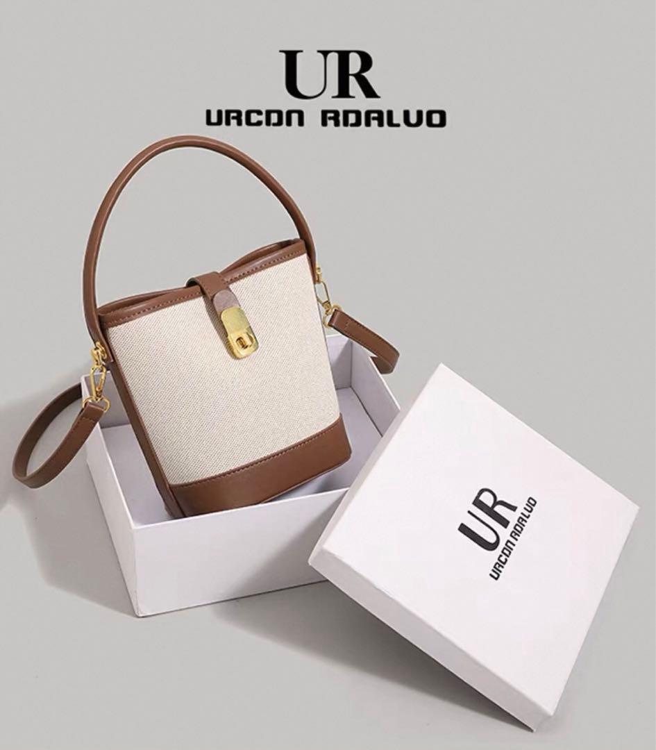 UR バケツ型バッグ ベージュ ブラウン