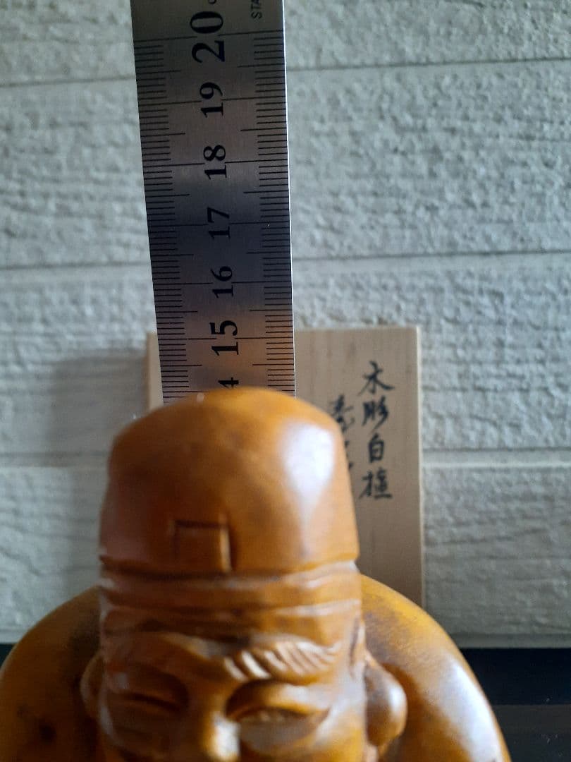 希少　高村光雲作　木彫り白檀　寿老人