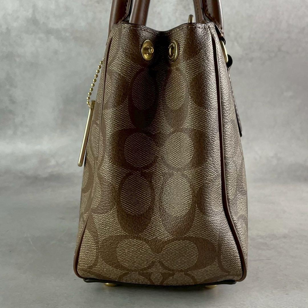 極美品✨コーチ 2way トート ショルダーバッグ PVC×レザー 斜め掛け