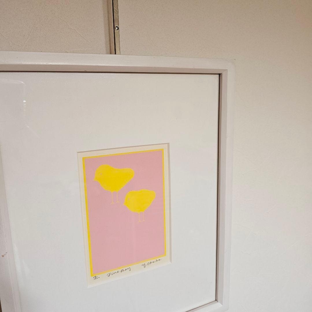 ★【希少!!】額入り 可愛らしいひよこ★