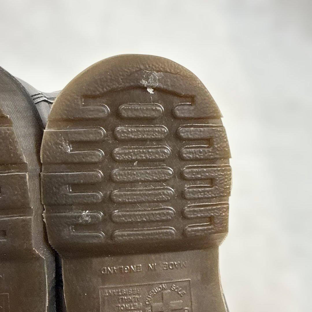 ドクターマーチン　レザーブーツ　ブラック　イングランド製　サイズ7 美品　紐なし