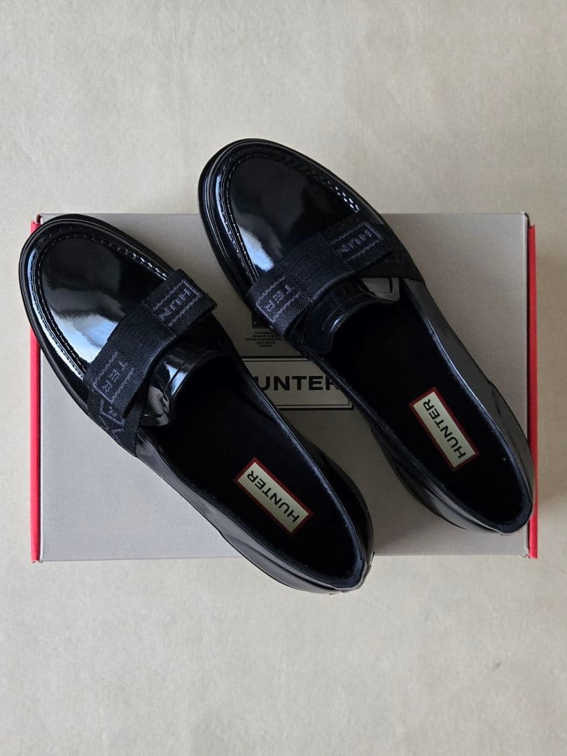 HUNTER リファインド ボウ ペニー ローファー(レインシューズ)