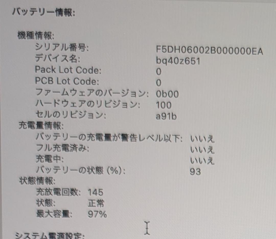 画面難ありジャンク MacBook Pro A2991 M3 Pro 36GB