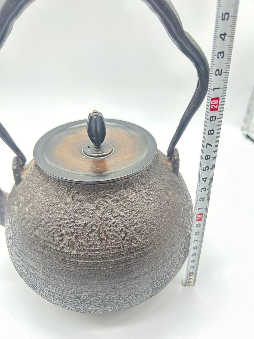 鋳鉄製 鉄瓶 ダークグレー水漏れ無　極上品 時代物 容量約2500ml