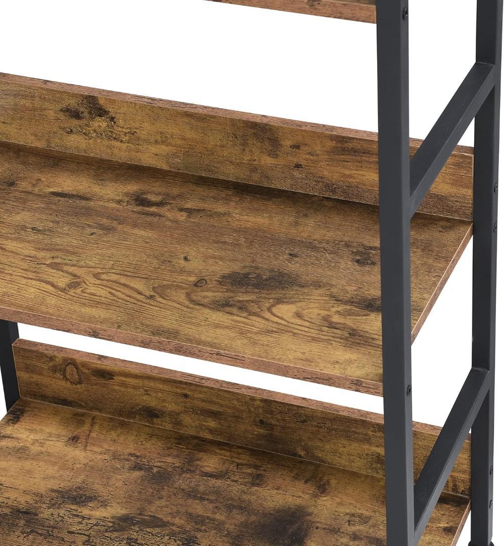 XINYF オープンシェルフ ラック 5段 60×30×171cm(L5段茶色)