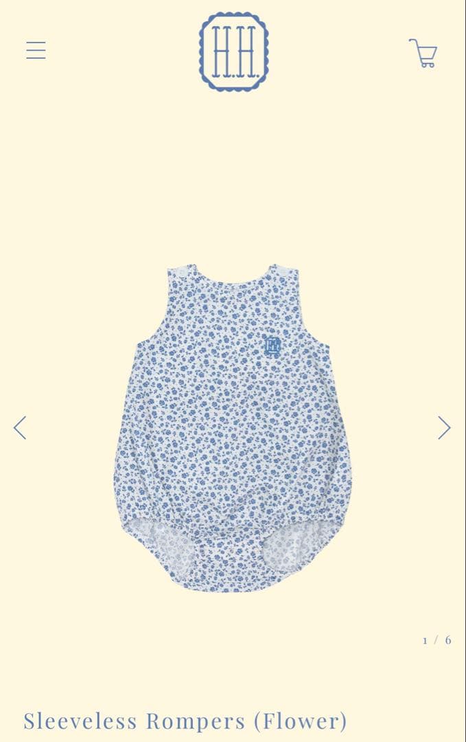 ロンパース・カバーオール house on the hill Rompers flower 60