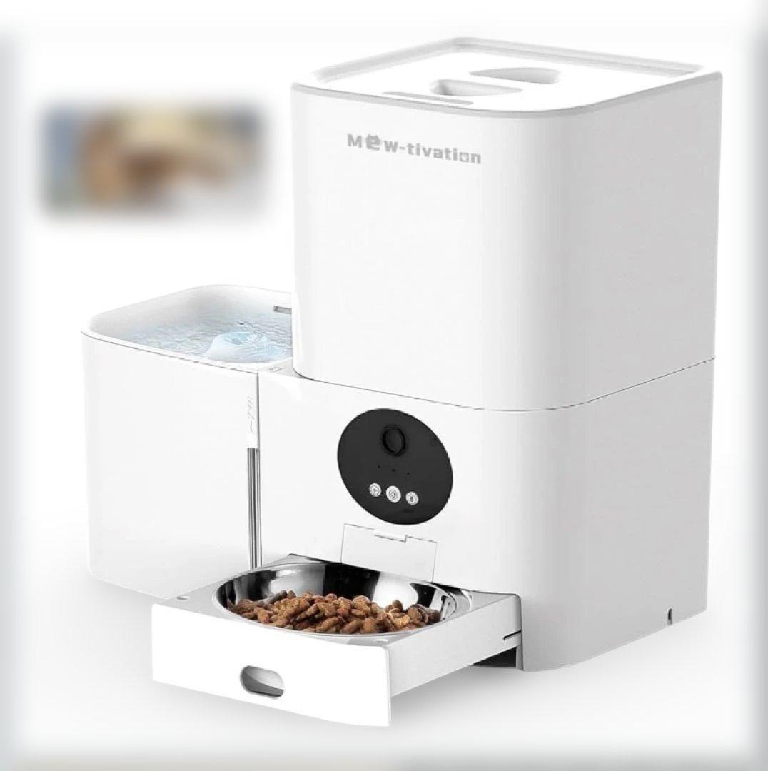 自動給餌器 ホワイト 5Lフードタンク 3L水タンク