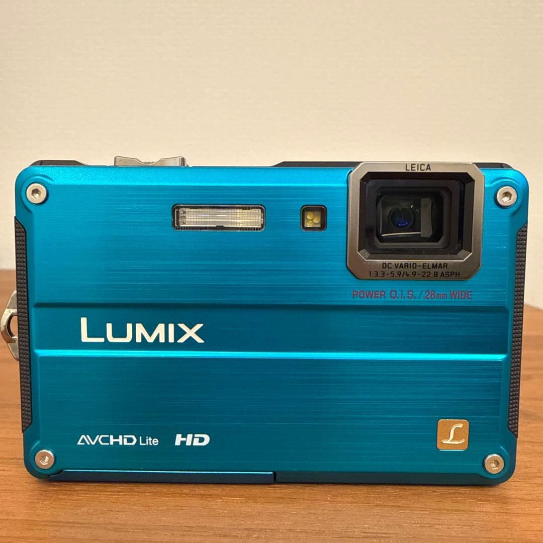 【美品】Panasonic DMC-FT2 ブルー　防水防塵カメラ