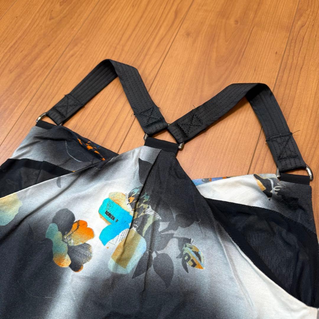 ガリアーノ　galliano キャミソール　ワンピース　プリント　2011