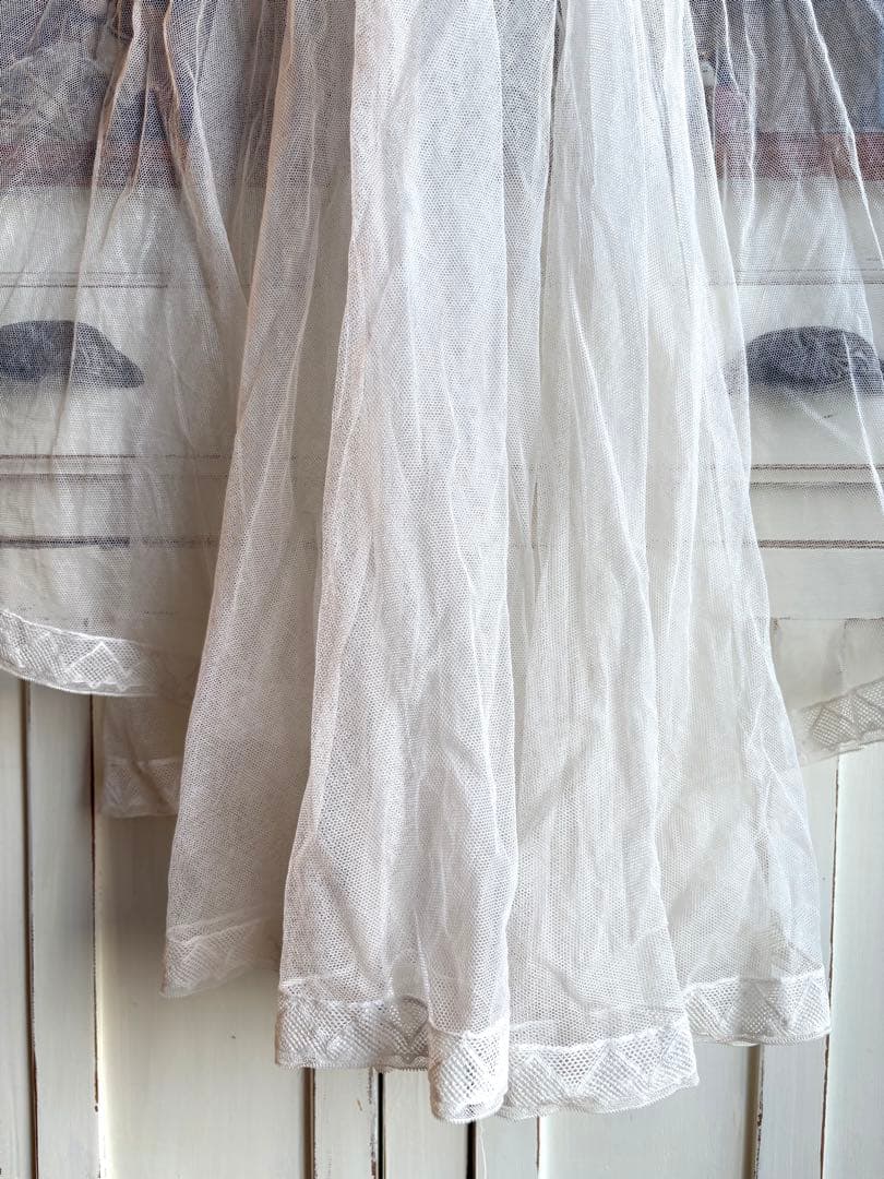 フランスアンティーク　セカンドコミュニオン　ヴェール　ボネ　初聖体拝領　ロザリオ