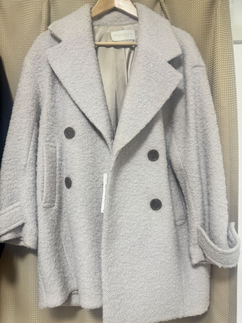 コクーンループコート タグ付き