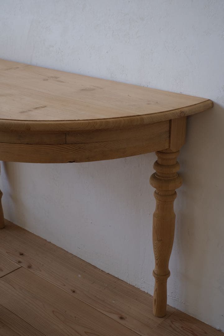 M’s　ヴィンテージ ハーフラウンド テーブル 剥離