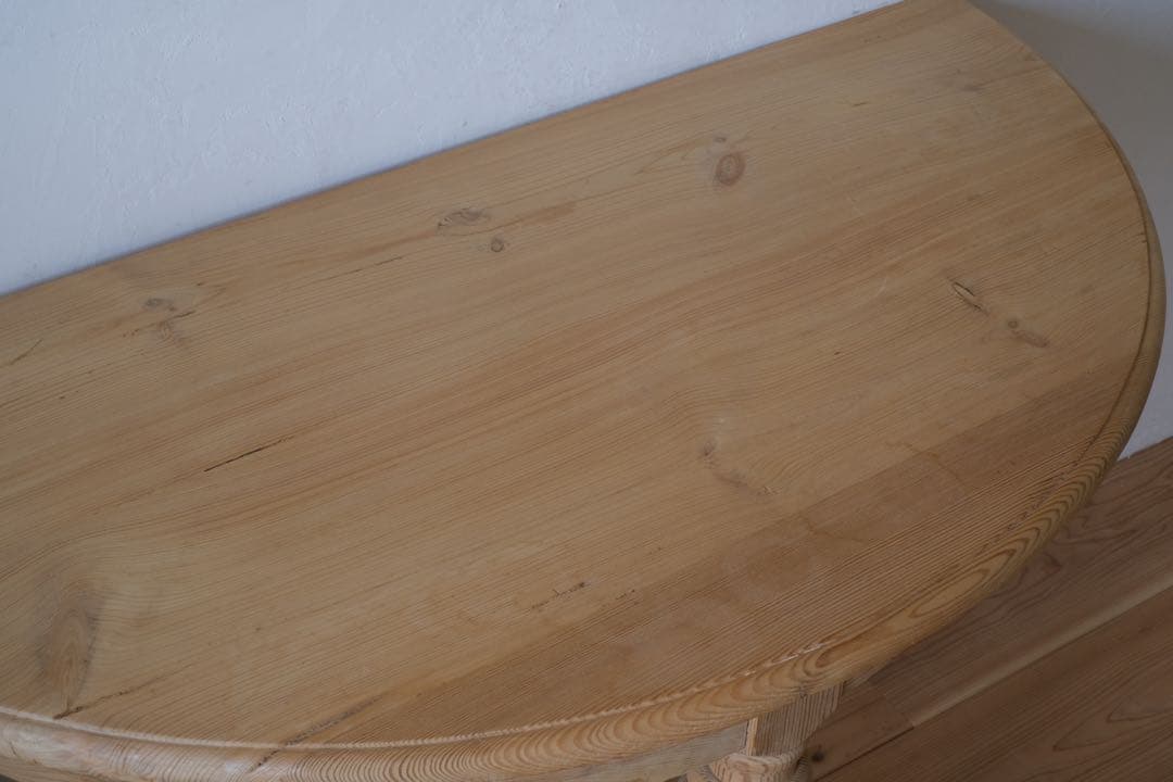 M’s　ヴィンテージ ハーフラウンド テーブル 剥離