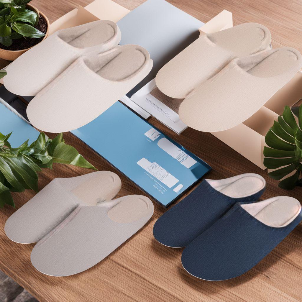 低反発スリッパ 4足セット