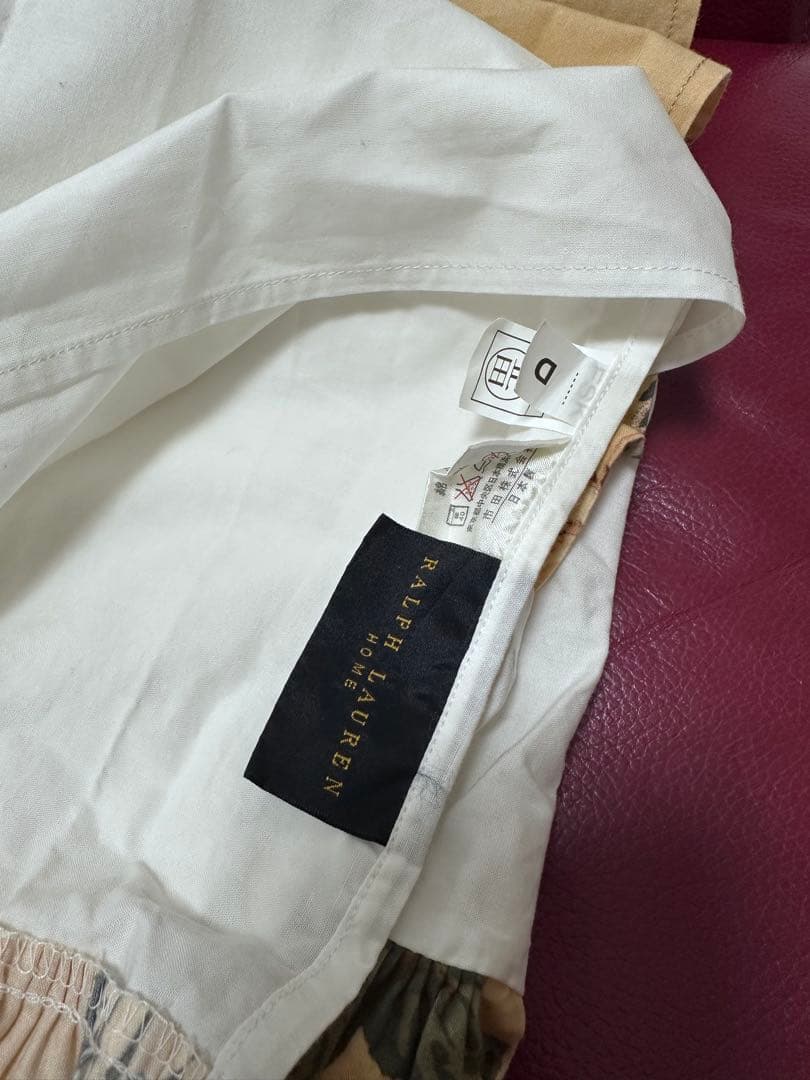 ☆激レア　ラルフローレン　ベッドスカート　ダブルベッド　茶花柄　シーツ☆