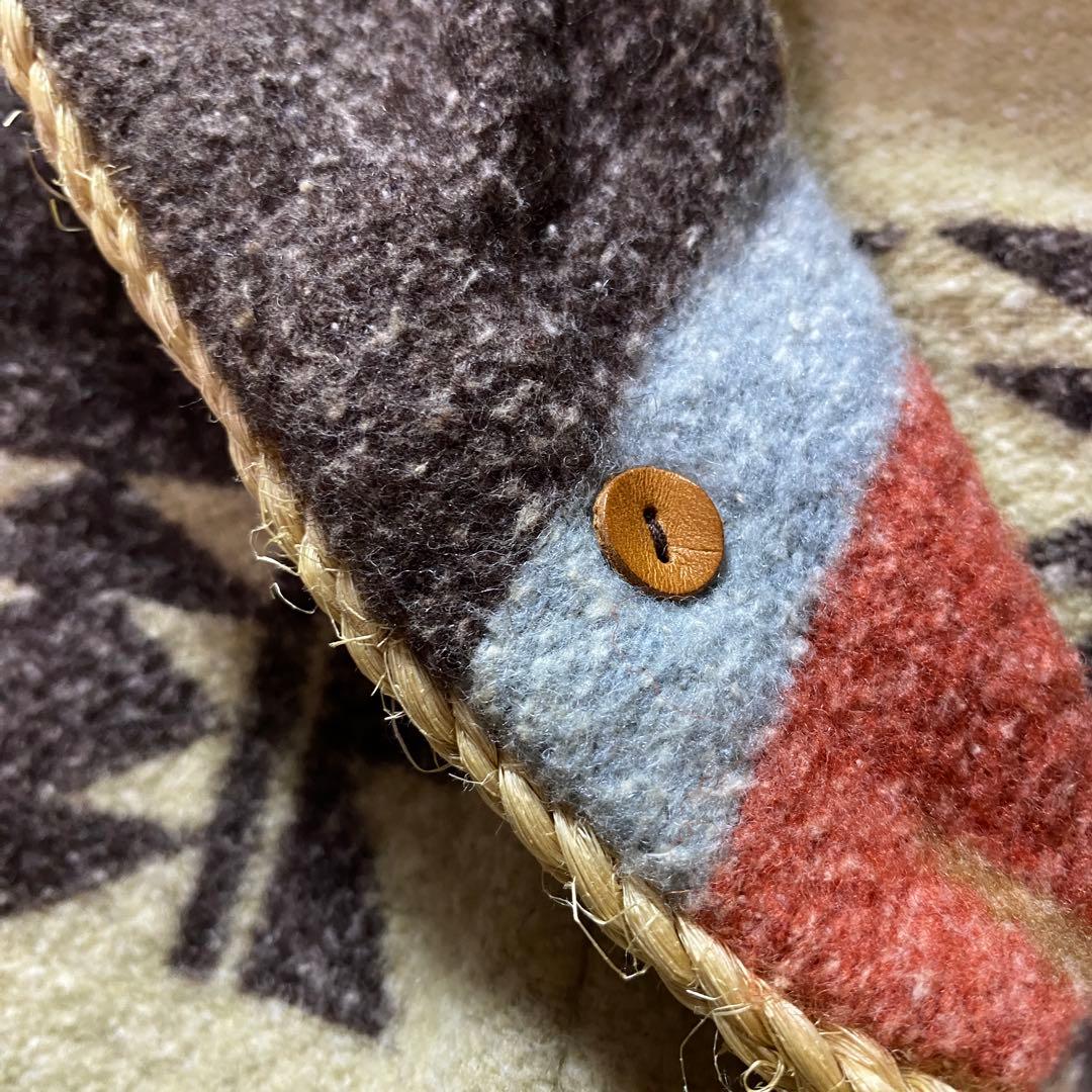 キャピタル ネイティブ柄 ウール ブランケット コート ダッフルコート