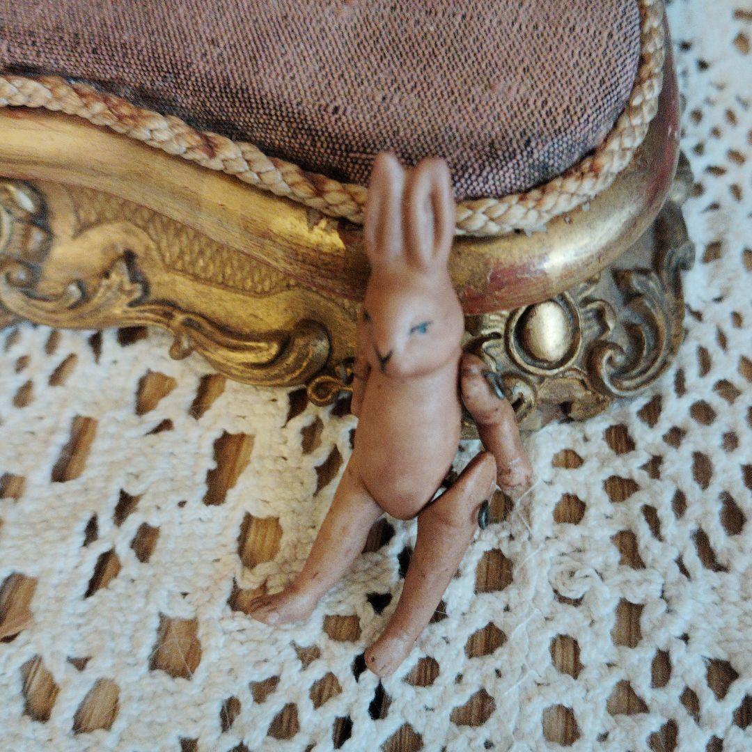 アンティーク小さなうさぎのビスクドール♡